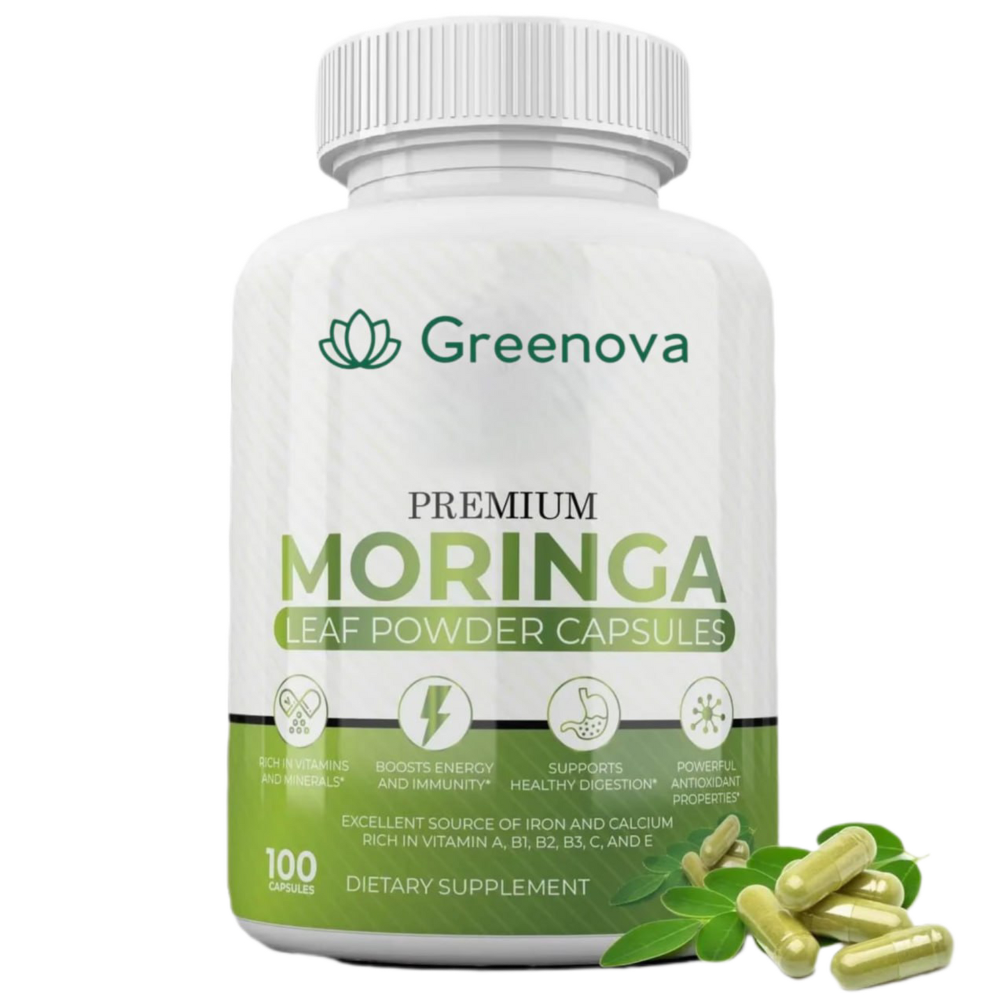 Moringa Leaf Powder Capsules